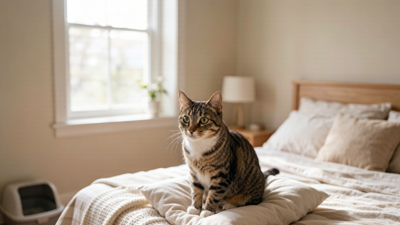 I Thought My Cat Was Mad at Me. Then I Found Cat Pee on My Pillow — Twice in One Week.