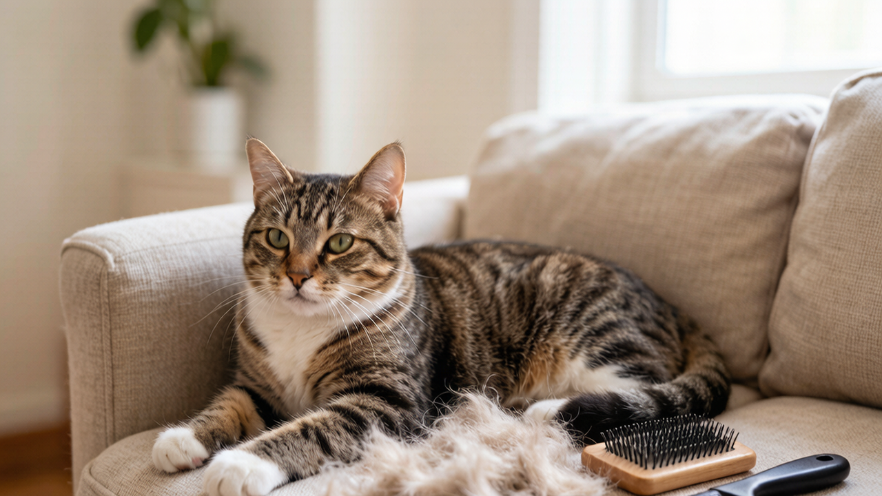 How to reduce cat shedding