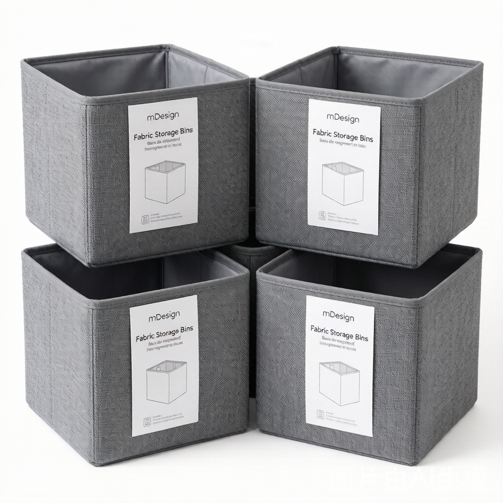 mDesign Fabric Storage Bins
