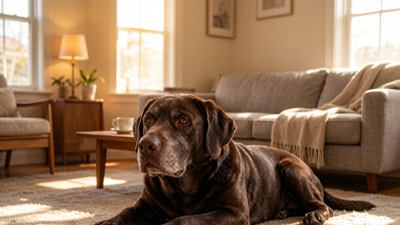 My Old Dog Started Staring at Walls at 2 AM — What Every Senior Dog Owner Needs to Know About Canine Dementia